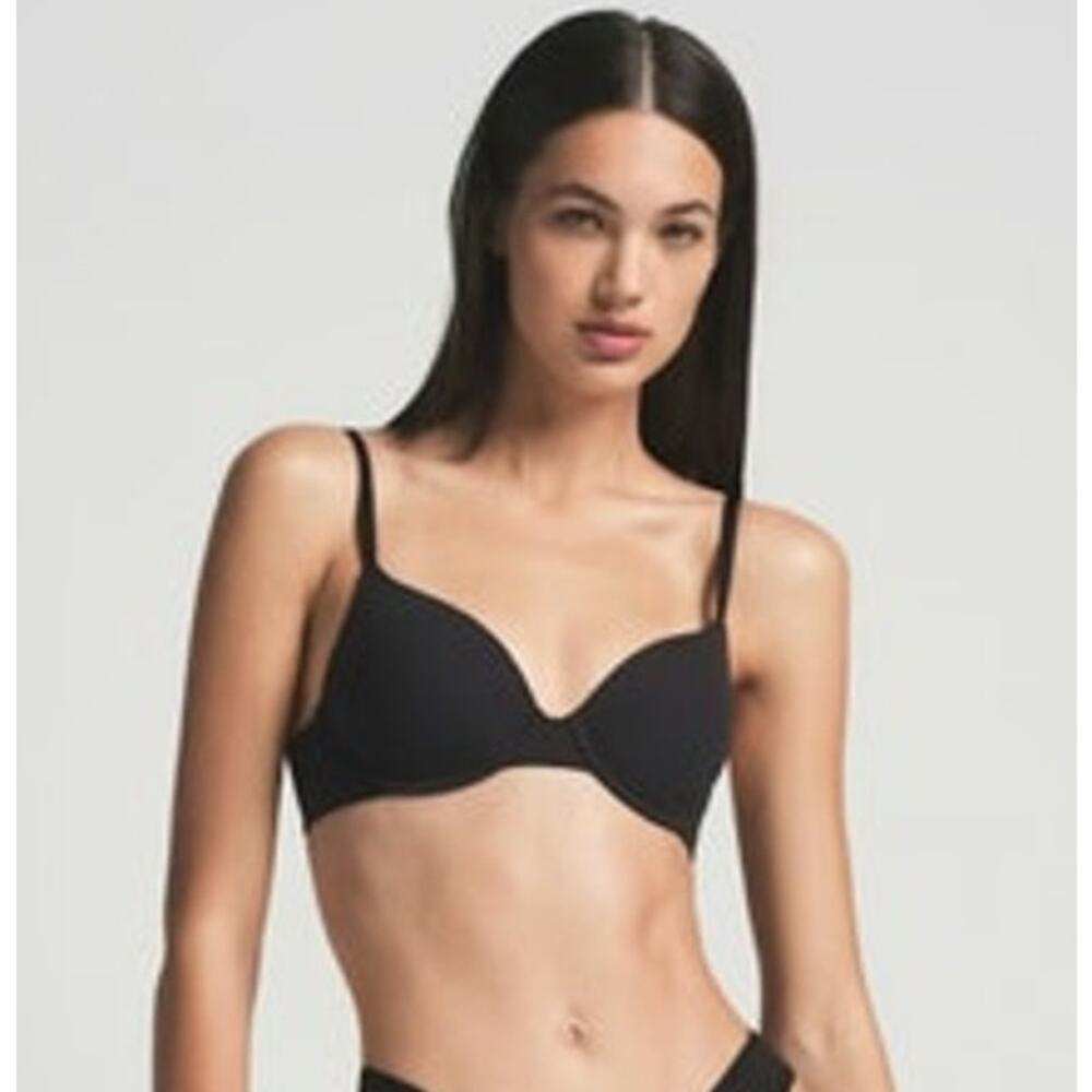 SKIMS Fits Everybody T-SHIRT BRA Size 42DDD- Onyx - Picture 1 of 6